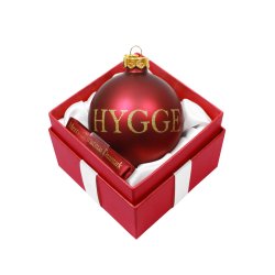 Glas Julekugle Hygge 