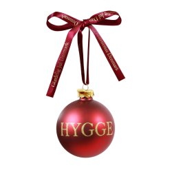 Glas Julekugle Hygge 