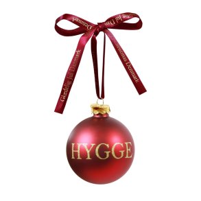 Glas Julekugle Hygge 