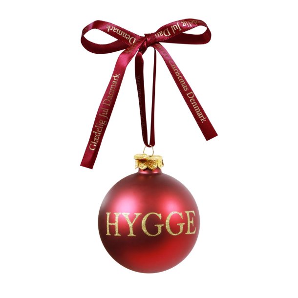 Glas Julekugle Hygge 