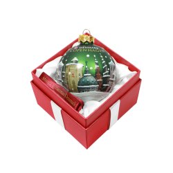 Glas Julekugle  Kbenhavns Trne 