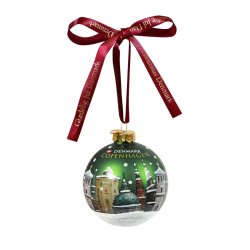 Glas Julekugle  Kbenhavns Trne 