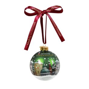 Glas Julekugle  Kbenhavns Trne 