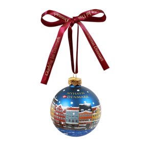 Glas Julekugle  Nyhavn 