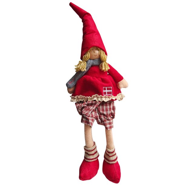 Nisse Pige Danmark Stofdukke Med Slaskeben 