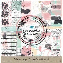 Papers For You Con Manchas Y A Lo Loco Mini Scrap Paper Pack