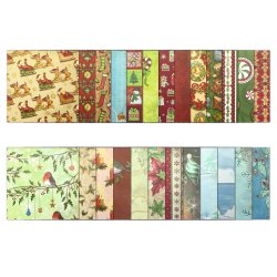 URSUS Scrapbooking Paper Glitter Cosy Holidays / Hyggelig Ferie 15 x 15 cm