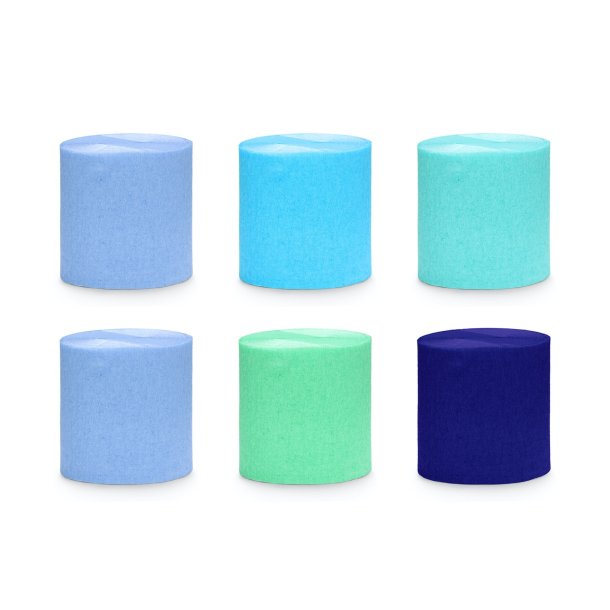 Crepe Papir Bl &amp; Grn 