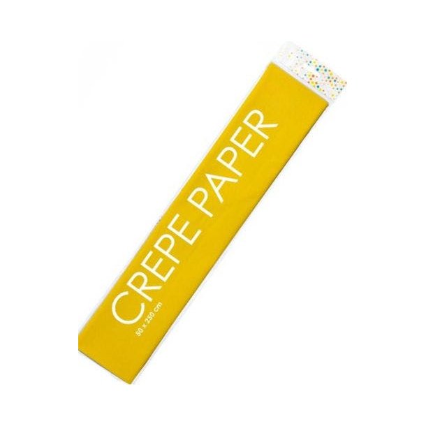 Crepepapir Gul 50x250cm