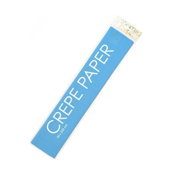 Crepepapir Lysebl 50x250cm