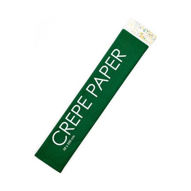 Crepepapir Mrk Grn 50x250cm