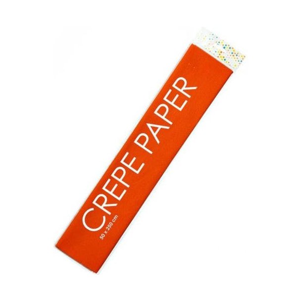 Crepepapir Orange 50x250cm