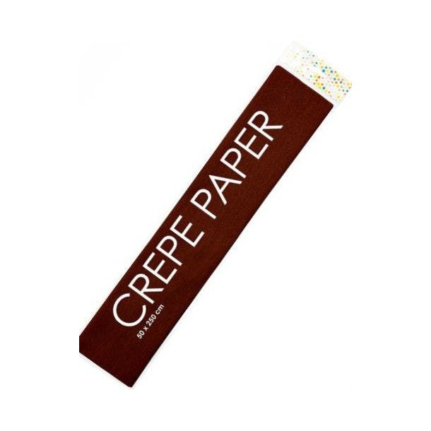 Crepepapir Brun 50x250cm