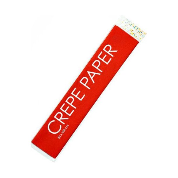 Crepepapir Rd 50x250cm
