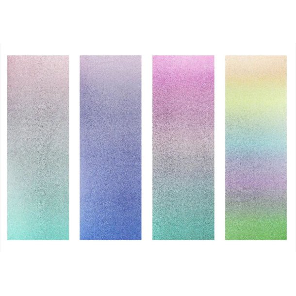 Glitter Karton Blok 200g Pastel - 16 Ark  A4