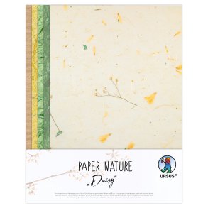 URSUS Natur Papir Daysi 10 ark 23 x 33 cm - 1 ark Natur kraftkarton 250g 26 x 33 cm