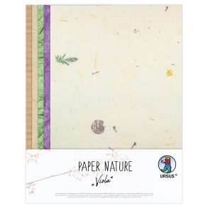 URSUS Natur Papir Viola 10 ark 23 x 33 cm - 1 ark Natur kraftkarton 250g 26 x 33 cm
