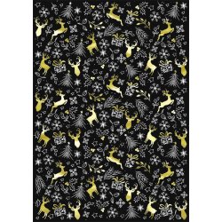 Jule Karton Chrismas Celebration / Jule Fejring Med Folie-finish A4/200g