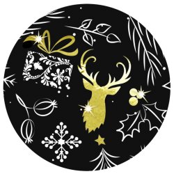 Jule Karton Chrismas Celebration / Jule Fejring Med Folie-finish A4/200g