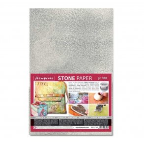 Stamperia - Stone Paper - A4 - Slv - DFPCA4S