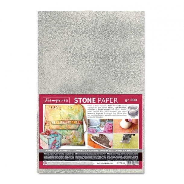Stamperia - Stone Paper - A4 - Slv - DFPCA4S