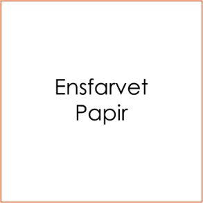 Ensfarvet Papir