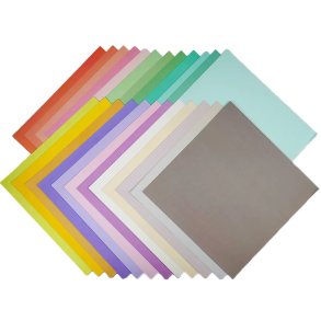 Papir Blok Pastel Farver 120g - 48 Ark 30x30 cm