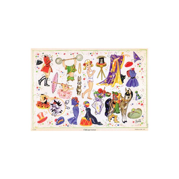 Pkldningsdukker  Cirkus - Prinsesse