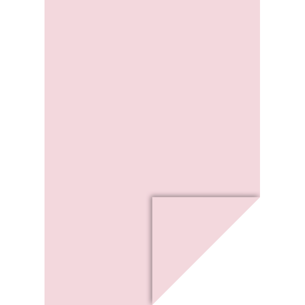 Papir Genbrugspapir Rosa 130g - A4