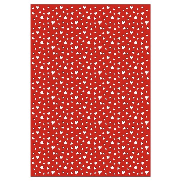 Silhouette Karton Hjerter 23x33 cm/300g/10 ark
