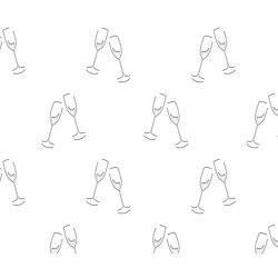 Silhouette Karton Champagne Glas 23x33 cm/300g/10 ark