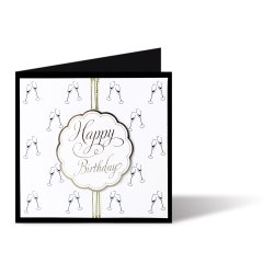 Silhouette Karton Champagne Glas 23x33 cm/300g/10 ark