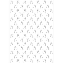 Silhouette Karton Champagne Glas 23x33 cm/300g/10 ark