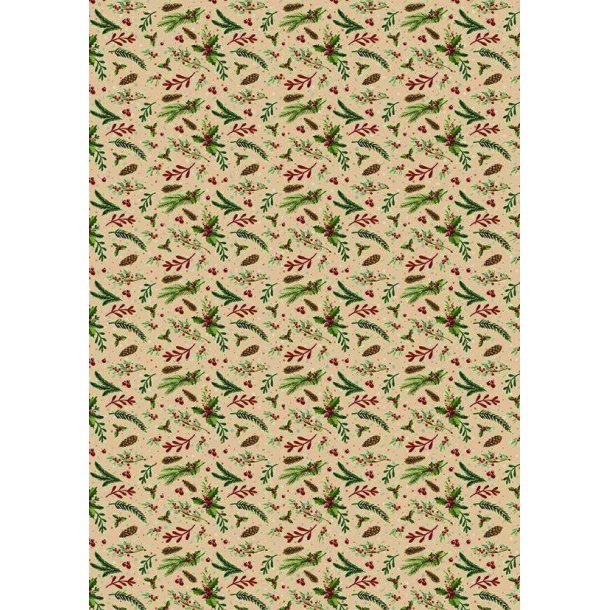 Transparent Pergament Papir Julestemning A4/ 115g