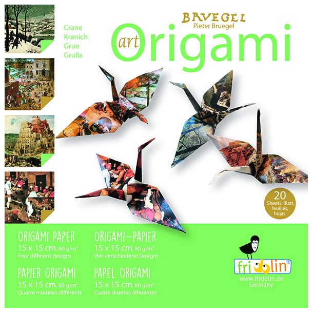 Origami - Foldepapir Art Piter Bruegel Traner  15 x 15 cm 80g - Svrhedsgrad Normal