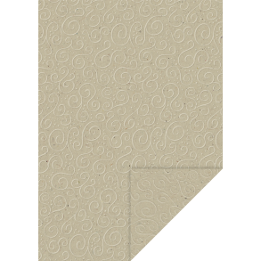 Prget - Embossed Karton Milano Mnster Naturfarvet A4/ 220g/ 5 Ark