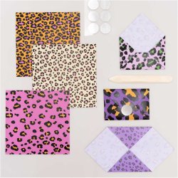 Origami - Foldepapir Syre Lven / Acid Leo 15x15 cm /70g / 50 Ark