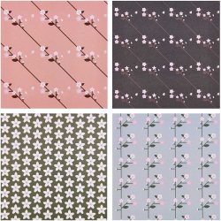 Origami - Foldepapir Kirsebr Blomst / Cherry Blossom 15x15 cm /70g / 50 Ark