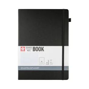 Sakura Notesbog Kvadrat Tern A4 Sort 