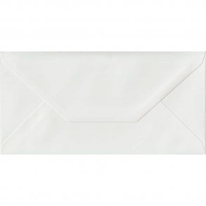 Kuverter Slimline 11x22 cm Hvid 50 Stk