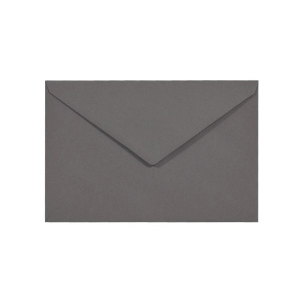 Kuverter C6 Mrkegr - 10 stk