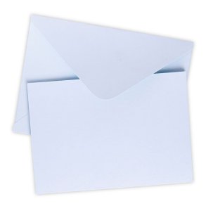 Kort & Kuverter Lysebl A6 10stk