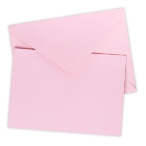 Kort & Kuverter Lyserd A6 10stk