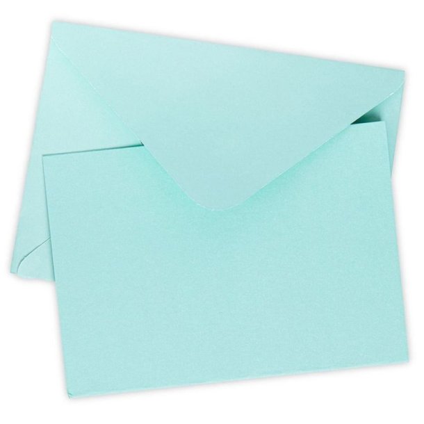 Kort &amp; Kuverter Mint Grn A6 10stk