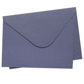 Kort & Kuverter Navy Bl A6 10stk