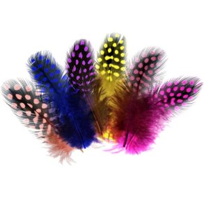 Fjer Perlehnsefjer Farve Mix