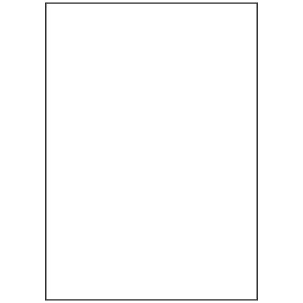 Mosgummi/Foam 20x30 cm 2mm Hvid 