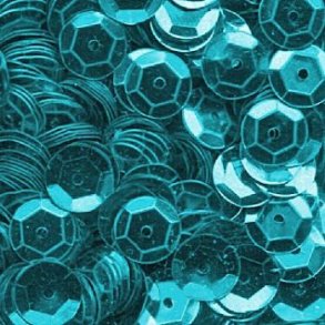 Pailletter 6mm 20g Turkis 2020236