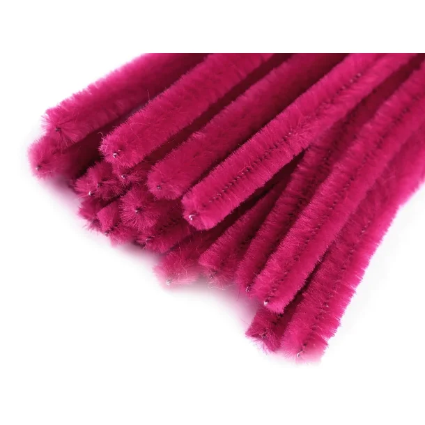 Piberenser/Chenille Fuchsia - 6mm / 20 stk