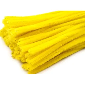  Piberenser/Chenille Gul - 6mm / 20 stk